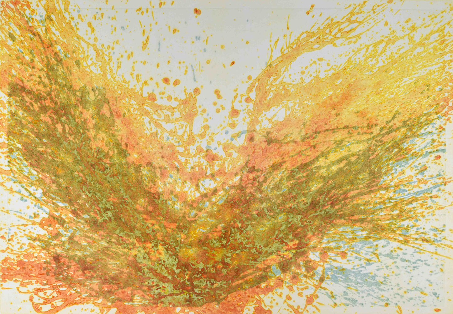 'Fire' Original Carborundum Print on Paper