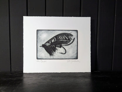 'Fra Diavolo' Salmon Fly Etching