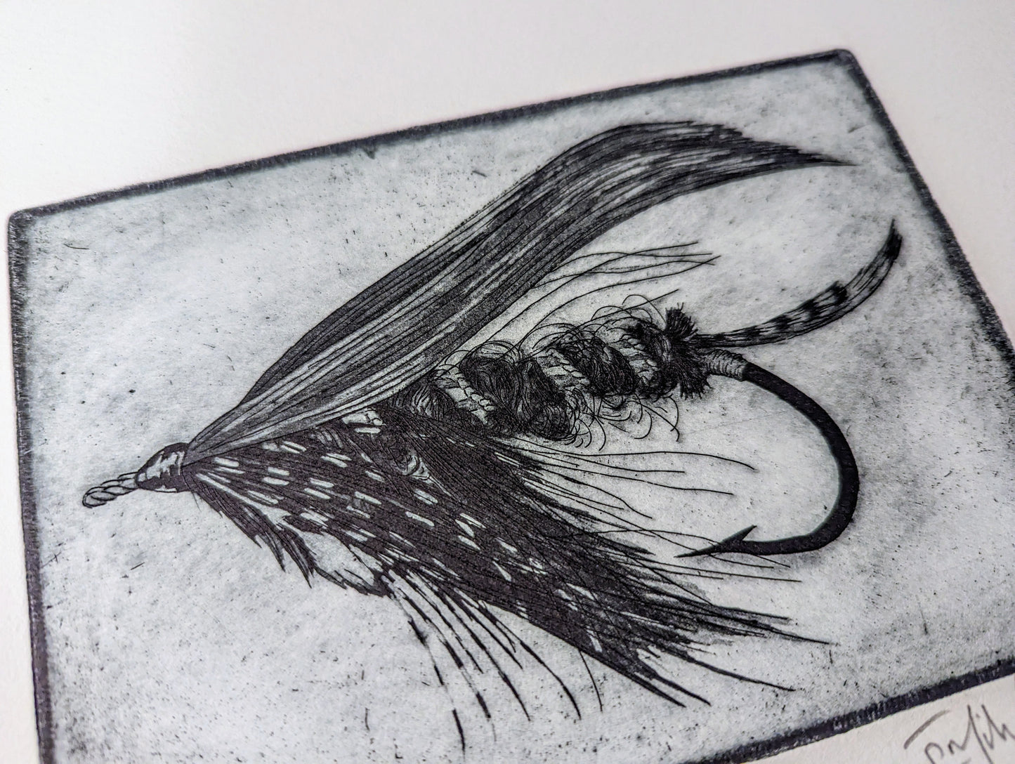 'Balmoral' Salmon Fly Etching
