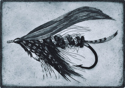 'Balmoral' Salmon Fly Etching