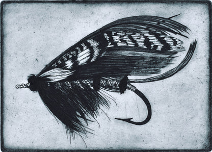 'Fra Diavolo' Salmon Fly Etching