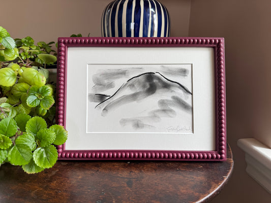 'The Cairngorms' Charcoal Drawing